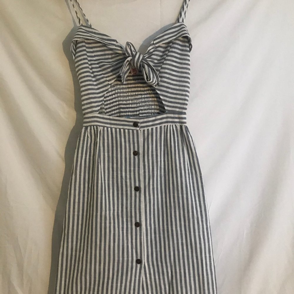 Unique and Sexy Sundress with Cutout - Nautical We